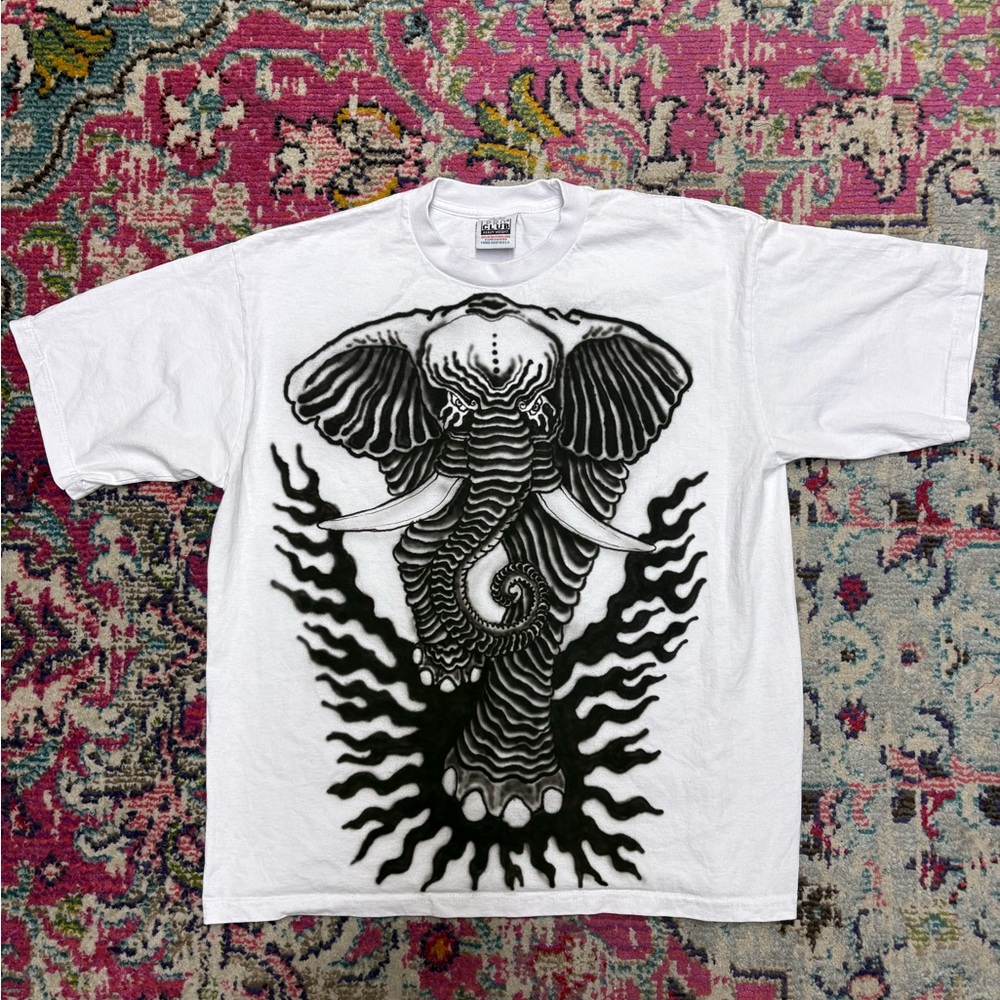 Hand Airbrushed Angry Elephant Pro Club XL